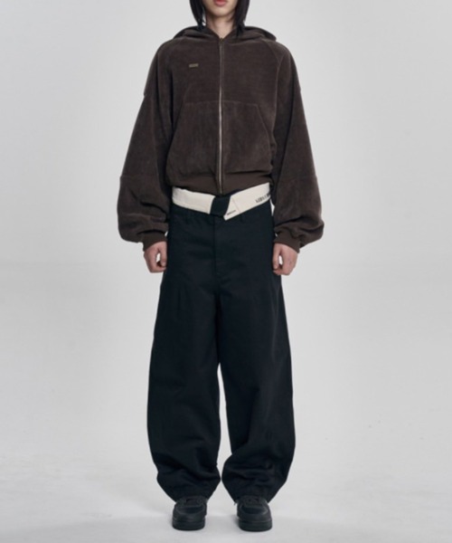 AJOBYAJO（アジョバイアジョ）の「【AJOBYAJO】Corduroy Short Zip-Up Hoodie / 【アジョバイアジョ】コーデュロイショートジップアップパーカー（パーカー・メンズ・ブラウン/カーキ/ブラック・L/XL）」の18枚目の写真