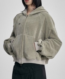 AJOBYAJO（アジョバイアジョ）の「【AJOBYAJO】Corduroy Short Zip-Up Hoodie / 【アジョバイアジョ】コーデュロイショートジップアップパーカー（パーカー）」