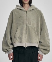 AJOBYAJO（アジョバイアジョ）の「【AJOBYAJO】Corduroy Short Zip-Up Hoodie / 【アジョバイアジョ】コーデュロイショートジップアップパーカー（パーカー）」