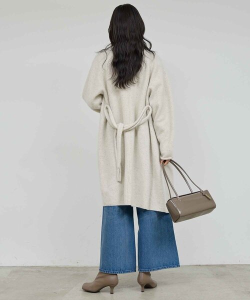 GALLARDAGALANTE（ガリャルダガランテ）の「【WALANCE】ウールロングカーディガン／別注（カーディガン/ボレロ・レディース・チャコールグレー/ベージュ・FREE）」の13枚目の写真