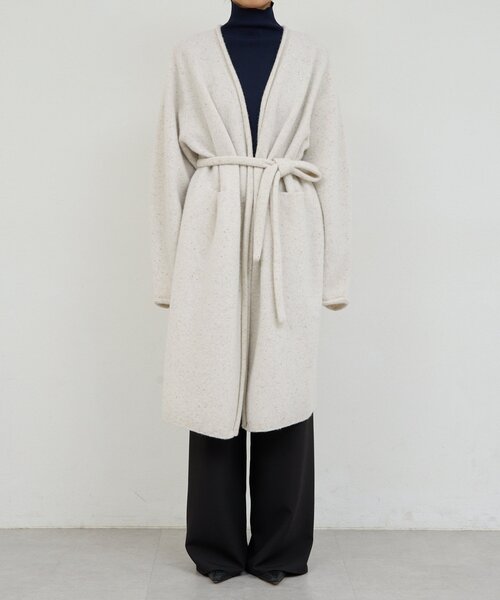 GALLARDAGALANTE（ガリャルダガランテ）の「【WALANCE】ウールロングカーディガン／別注（カーディガン/ボレロ・レディース・チャコールグレー/ベージュ・FREE）」の14枚目の写真