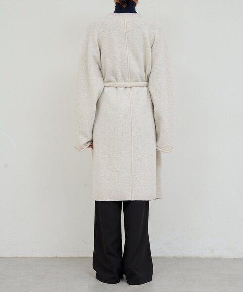GALLARDAGALANTE（ガリャルダガランテ）の「【WALANCE】ウールロングカーディガン／別注（カーディガン/ボレロ・レディース・チャコールグレー/ベージュ・FREE）」の16枚目の写真