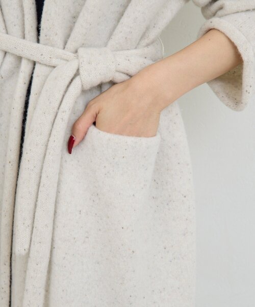 GALLARDAGALANTE（ガリャルダガランテ）の「【WALANCE】ウールロングカーディガン／別注（カーディガン/ボレロ・レディース・チャコールグレー/ベージュ・FREE）」の19枚目の写真