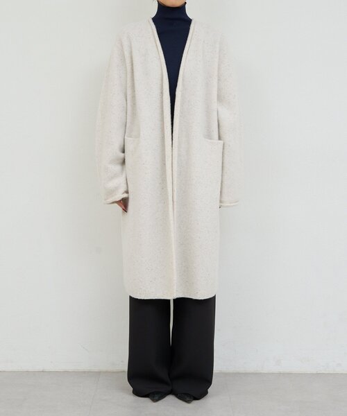 GALLARDAGALANTE（ガリャルダガランテ）の「【WALANCE】ウールロングカーディガン／別注（カーディガン/ボレロ・レディース・チャコールグレー/ベージュ・FREE）」の22枚目の写真