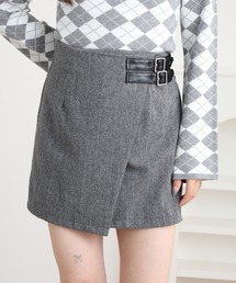 ellie エリー ヘリンボーンスカート グレー ellie エリー ヘリンボーンスカート グレー