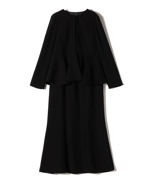 kaene（カエン）の「Kaene:フレア ジャケット ワンピース（セレモニー対応可）（ワンピース・レディース・ベージュ/ブラック・38）」の9枚目の写真