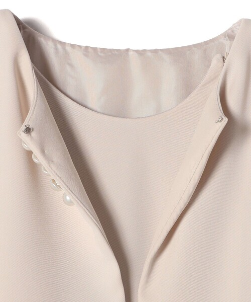 kaene（カエン）の「Kaene:フレア ジャケット ワンピース（セレモニー対応可）（ワンピース・レディース・ベージュ/ブラック・38）」の16枚目の写真