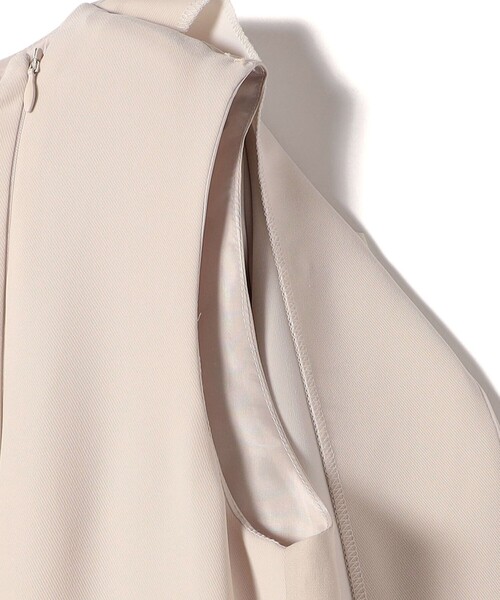 kaene（カエン）の「Kaene:フレア ジャケット ワンピース（セレモニー対応可）（ワンピース・レディース・ベージュ/ブラック・38）」の18枚目の写真