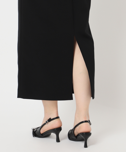 HARDY NOIR（アルディーノアール）の「ダブルクロスレオパードペプラムワンピース（ワンピース・レディース・ブラック・38/36）」の19枚目の写真