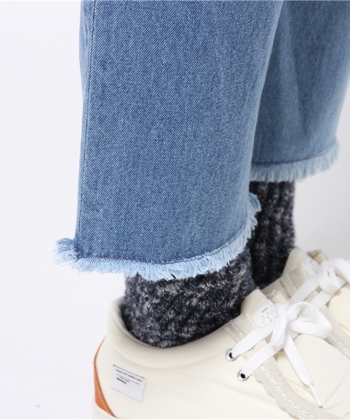 SENSE OF PLACE by URBAN RESEARCH（センスオブプレイスバイアーバンリサーチ）の「【B】ルーズクロップドデニム（デニムパンツ・メンズ・ライトインディゴブルー・L/M）」の8枚目の写真