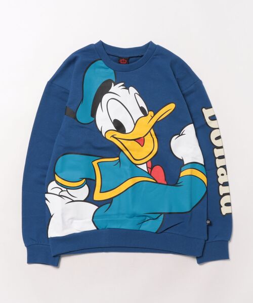 親子お揃い ディズニー BIGフェイストレーナー 0897K（スウェット