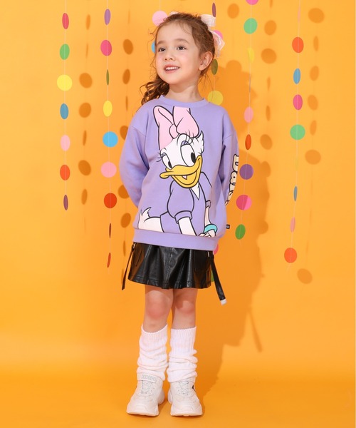 親子お揃い ディズニー BIGフェイストレーナー 0897K（スウェット