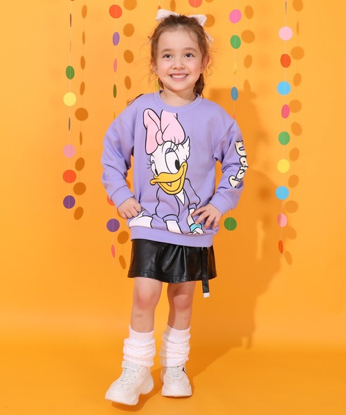 親子お揃い ディズニー BIGフェイストレーナー 0897K（スウェット