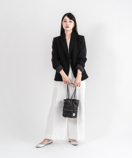 marco masi（マルコマージ）の「【MARCO MASI/マルコマージ】巾着 ショルダーバッグ バケツバッグ（ショルダーバッグ・レディース・ブラック/モカ/シルバー・FREE）」の11枚目の写真