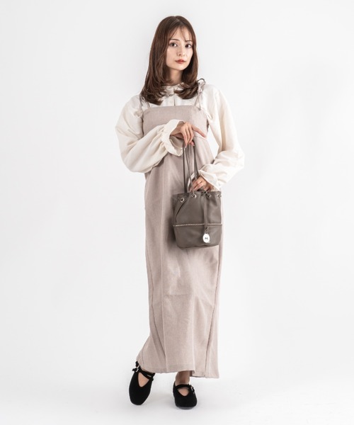 marco masi（マルコマージ）の「【MARCO MASI/マルコマージ】巾着 ショルダーバッグ バケツバッグ（ショルダーバッグ・レディース・ブラック/モカ/シルバー・FREE）」の16枚目の写真