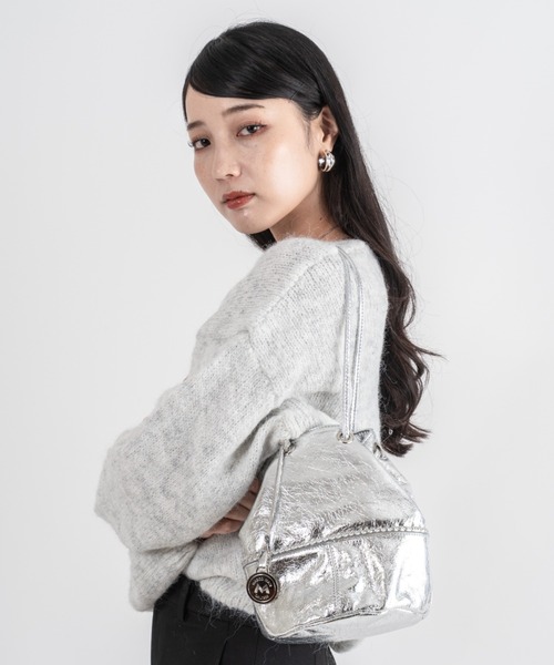 marco masi（マルコマージ）の「【MARCO MASI/マルコマージ】巾着 ショルダーバッグ バケツバッグ（ショルダーバッグ・レディース・ブラック/モカ/シルバー・FREE）」の19枚目の写真