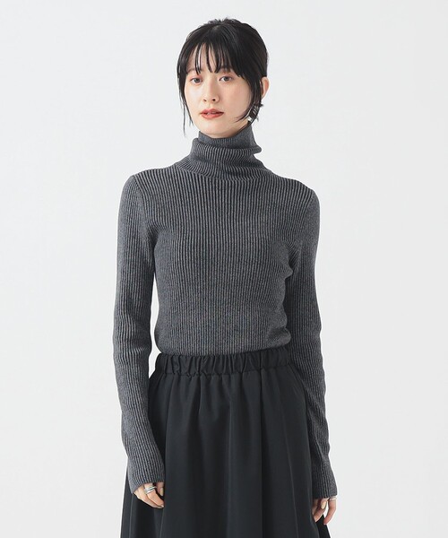 B:MING by BEAMS(ビーミングバイビームス)の「配色 リブ プルオーバー (手洗い可)(ニット/セーター・レディース・グレー/オレンジ/ブルー・ONE SIZE)」の11枚目の写真