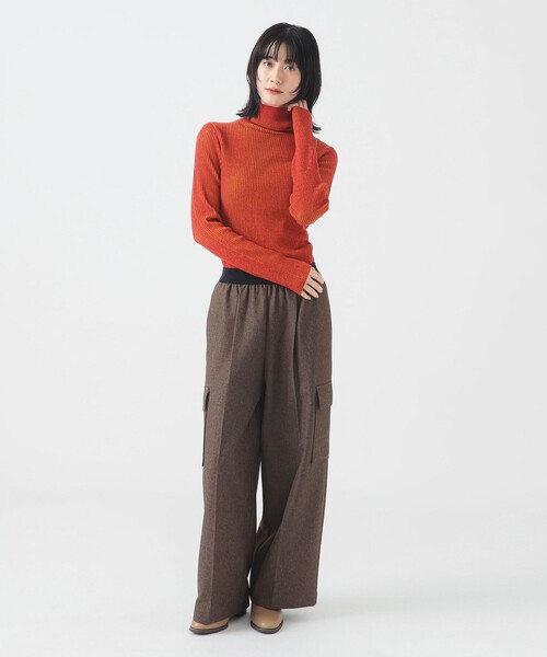 B:MING by BEAMS(ビーミングバイビームス)の「配色 リブ プルオーバー (手洗い可)(ニット/セーター・レディース・グレー/オレンジ/ブルー・ONE SIZE)」の18枚目の写真