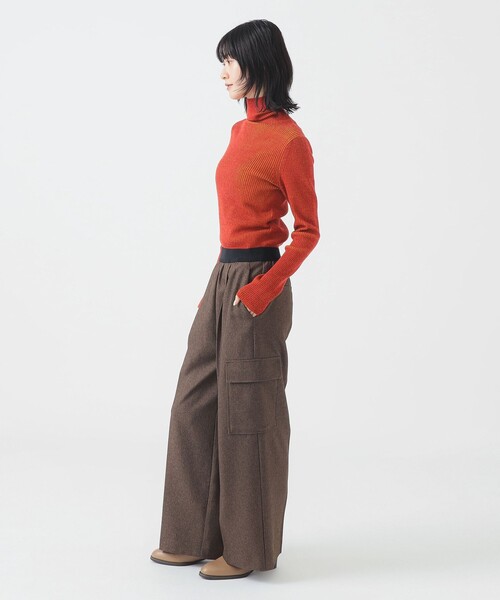 B:MING by BEAMS(ビーミングバイビームス)の「配色 リブ プルオーバー (手洗い可)(ニット/セーター・レディース・グレー/オレンジ/ブルー・ONE SIZE)」の19枚目の写真