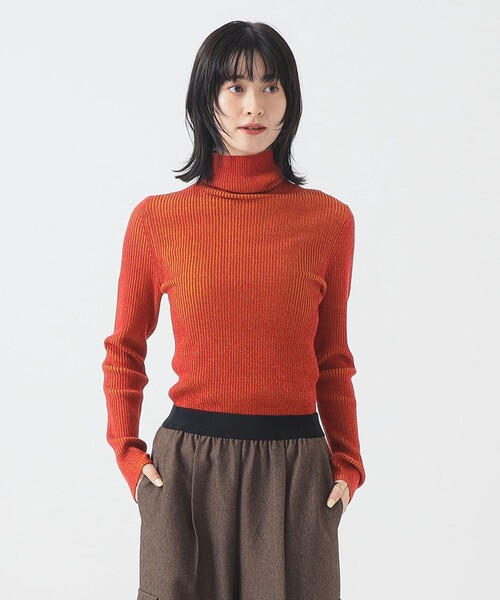 B:MING by BEAMS(ビーミングバイビームス)の「配色 リブ プルオーバー (手洗い可)(ニット/セーター・レディース・グレー/オレンジ/ブルー・ONE SIZE)」の21枚目の写真