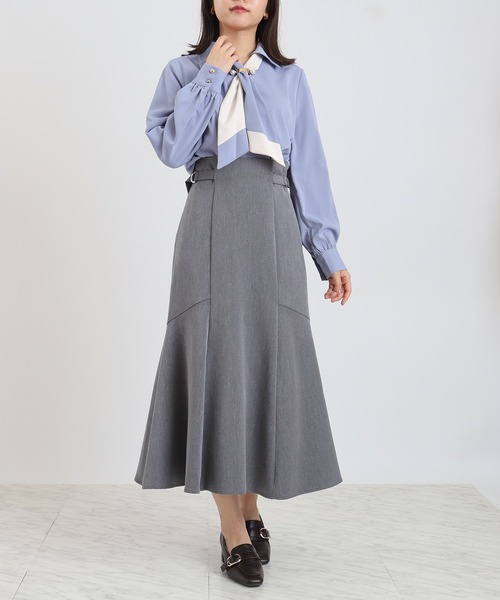 ASTORIA ODIER(アストリアオディール)の「サイドバックルマーメイドスカート(スカート・レディース・ネイビー/ライトグレー/ブラウン・SMALL/MEDIUM/LARGE)」の13枚目の写真