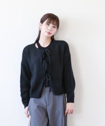 フロントストリング リラクシーカーディガン