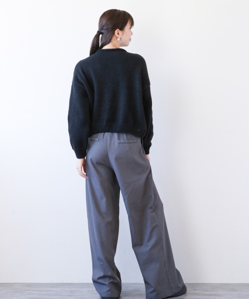 gossip!ロサンゼルス(ゴシップロサンゼルス)の「フロントストリング リラクシーカーディガン(カーディガン/ボレロ・レディース・グレー/ピンク/アイボリー/ブラック・FREE)」の22枚目の写真