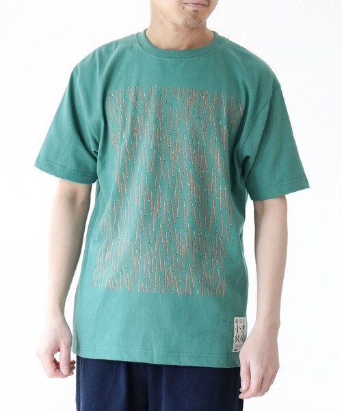 BEAMS JAPAN(ビームス ジャパン)の「【京伝TEXTILE】山東京伝小紋 Tシャツ(Tシャツ/カットソー・レディース・クリーム/ダークグリーン/ブラウン・MEDIUM/SMALL/LARGE/X-LARGE)」の18枚目の写真