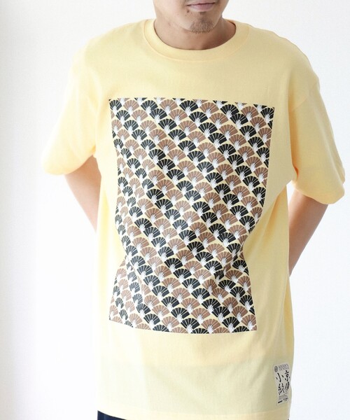 BEAMS JAPAN(ビームス ジャパン)の「【京伝TEXTILE】山東京伝小紋 Tシャツ(Tシャツ/カットソー・レディース・クリーム/ダークグリーン/ブラウン・MEDIUM/SMALL/LARGE/X-LARGE)」の13枚目の写真