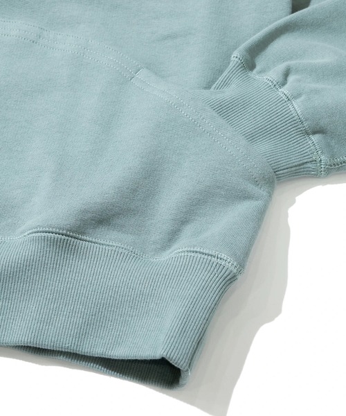 go slow caravan（ゴースローキャラバン）の「空紡糸裏毛 フードLOGO刺繍プルパーカー（パーカー・メンズ・ブラック/ミント/タン・MEDIUM/LARGE/X-LARGE）」の7枚目の写真