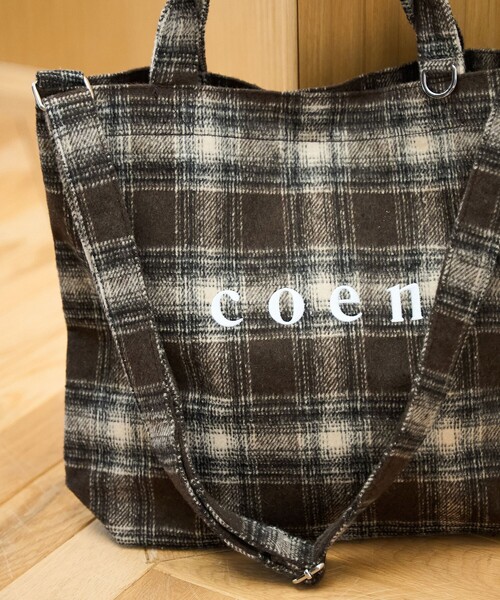 coen（コーエン）の「【一部WEB限定カラー・新素材】2way coen（コーエン）ロゴ アソートトートバッグ（トートバッグ・レディース・オレンジ系その他/ターコイズブルー/ダークブラウン/ベージュ/その他1/その他2/その他3・FREE）」の12枚目の写真