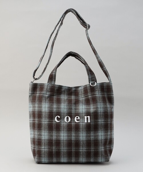 coen（コーエン）の「【一部WEB限定カラー・新素材】2way coen（コーエン）ロゴ アソートトートバッグ（トートバッグ・レディース・オレンジ系その他/ターコイズブルー/ダークブラウン/ベージュ/その他1/その他2/その他3・FREE）」の18枚目の写真