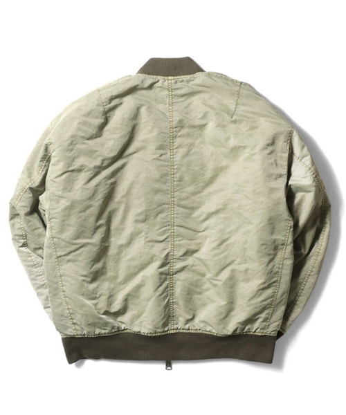 HOUSTON（ヒューストン）の「HOUSTON ピグメント加工MA-1（MA-1・メンズ・ブルー/ブラック/オリーブドラブ・MEDIUM/LARGE/X-LARGE/XX-LARGE）」の5枚目の写真