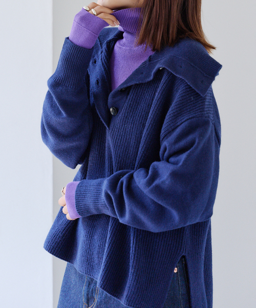 セール】追加2 リブタートルニットプルオーバー（ニット/セーター