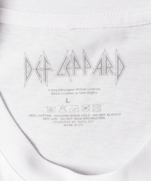 ROCK-OFF（ロックオフ）の「【ROCK-OFF】【AW】DEF LEPPARD SHATTER LONG SLEEVE TEE（Tシャツ/カットソー・メンズ・ホワイト・MEDIUM/LARGE/X-LARGE）」の5枚目の写真