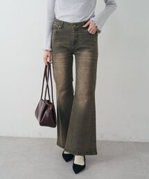 mline（エムライン）の「[mline]ハイウエストヴィンテージフレアデニム（デニムパンツ）」