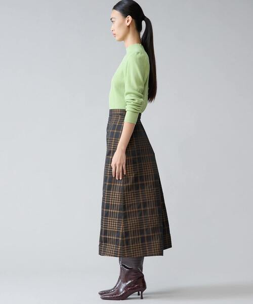 Tiara(ティアラ)の「メモリータフタチェックスカート(スカート・レディース・ブラウン/ネイビー・2/3)」の6枚目の写真