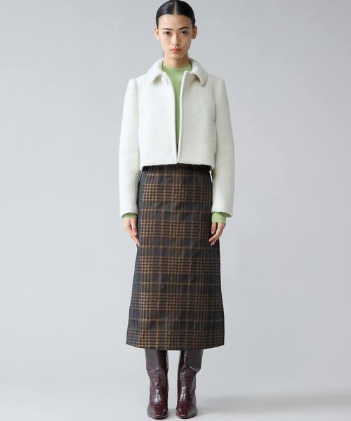 Tiara(ティアラ)の「メモリータフタチェックスカート(スカート・レディース・ブラウン/ネイビー・2/3)」の10枚目の写真