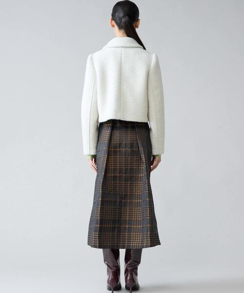 Tiara(ティアラ)の「メモリータフタチェックスカート(スカート・レディース・ブラウン/ネイビー・2/3)」の12枚目の写真