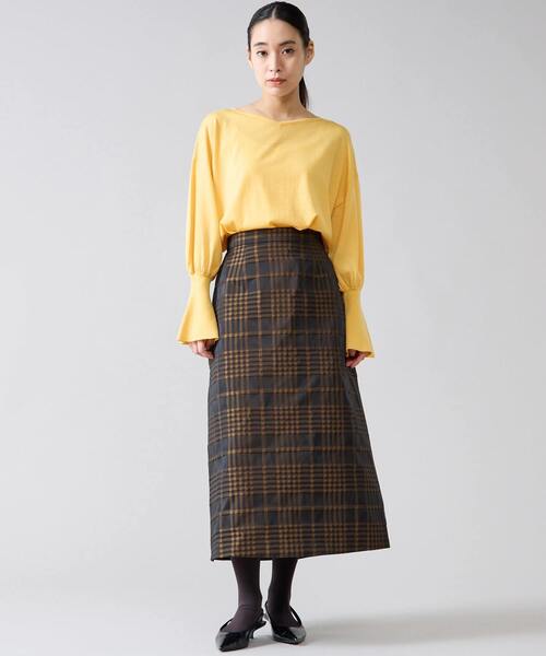 Tiara(ティアラ)の「メモリータフタチェックスカート(スカート・レディース・ブラウン/ネイビー・2/3)」の13枚目の写真