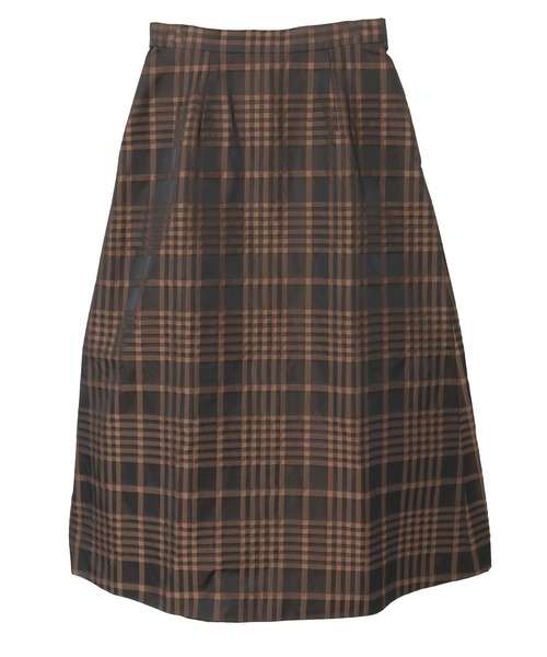 Tiara(ティアラ)の「メモリータフタチェックスカート(スカート・レディース・ブラウン/ネイビー・2/3)」の18枚目の写真