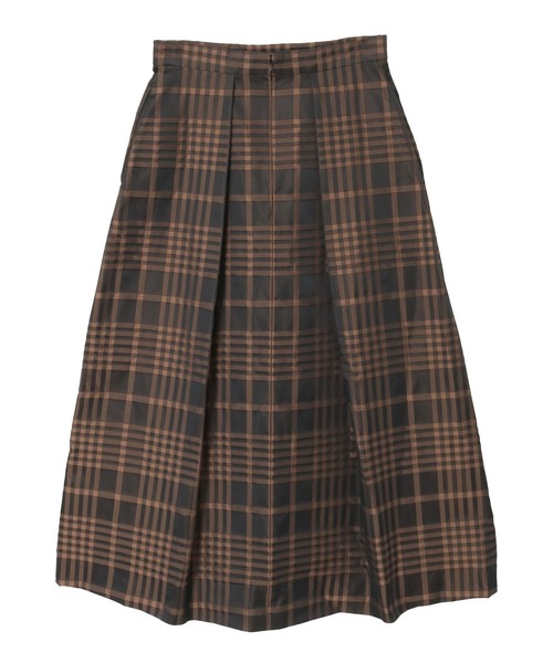 Tiara(ティアラ)の「メモリータフタチェックスカート(スカート・レディース・ブラウン/ネイビー・2/3)」の19枚目の写真