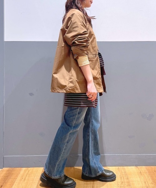 Right-on(ライトオン)の「【HONEYSUCKLE ROSE】ハンティングジャケット(ミリタリージャケット・レディース・キナリ/ブラウン・S/M/L)」の15枚目の写真