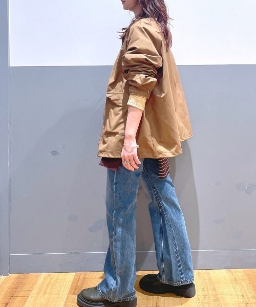 Right-on(ライトオン)の「【HONEYSUCKLE ROSE】ハンティングジャケット(ミリタリージャケット・レディース・キナリ/ブラウン・S/M/L)」の14枚目の写真