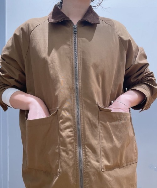 Right-on(ライトオン)の「【HONEYSUCKLE ROSE】ハンティングジャケット(ミリタリージャケット・レディース・キナリ/ブラウン・S/M/L)」の12枚目の写真