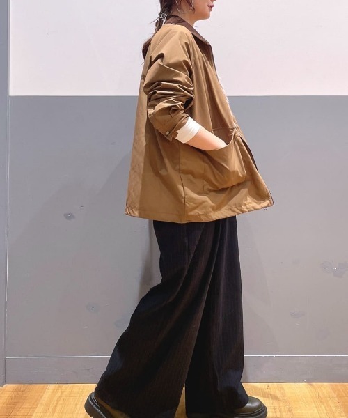 Right-on(ライトオン)の「【HONEYSUCKLE ROSE】ハンティングジャケット(ミリタリージャケット・レディース・キナリ/ブラウン・S/M/L)」の22枚目の写真