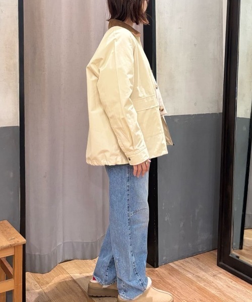 Right-on(ライトオン)の「【HONEYSUCKLE ROSE】ハンティングジャケット(ミリタリージャケット・レディース・キナリ/ブラウン・S/M/L)」の10枚目の写真