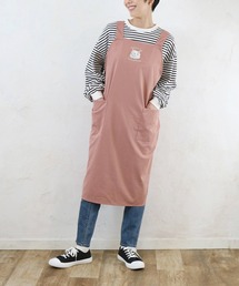 SETUP7（セットアップセブン）の「【SETUP7】アニマル刺繍クロスエプロン SNBD（エプロン）」