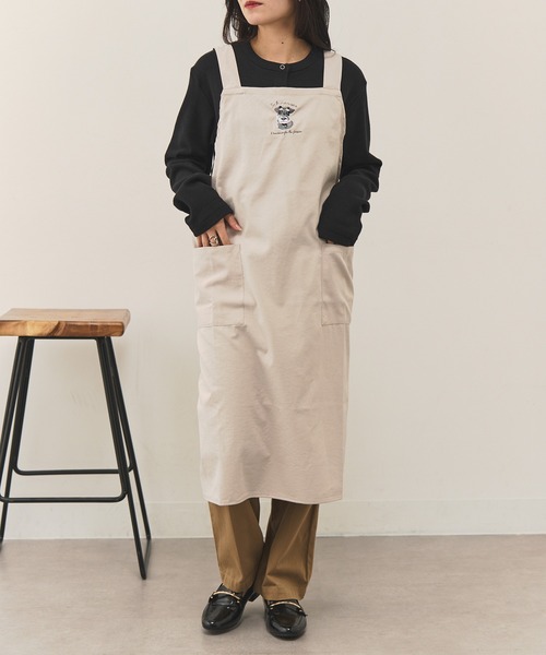 セール】【SETUP7】アニマル刺繍クロスエプロン SNBD（エプロン