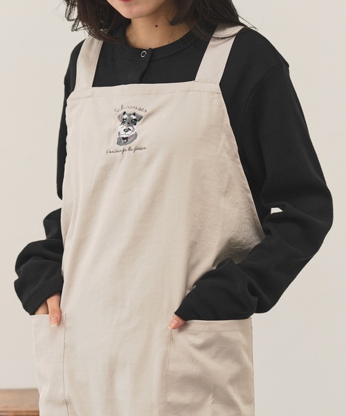 セール】【SETUP7】アニマル刺繍クロスエプロン SNBD（エプロン